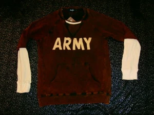 Suéter Chaqueta Estilo Raglan Army Para Hombres Talla L Genial Retro Prenda para el torso cálido - Imagen 1 de 4