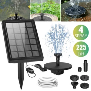 5W Teichpumpe Solarpumpe Pumpenset Springbrunnen Fontäne Gartenteich Set 225L/H - Bild 1 von 15