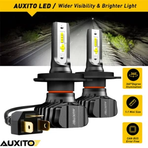2x H4 LED Headlight Bulbs Conversion Low Kit Beam High 6500K White Super Bright - Picture 1 of 11