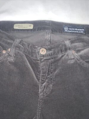 Adriano Goldschmied The Stilt Cigarette Corduroy Pants Jeans  Dark Gray 28 Foto 1 de 4