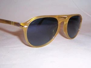 NUEVO Gafas de sol Persol PO 3235/S 204/S3 MIELE/AZUL POLARIZADAS 55mm AUTÉNTICAS 3235 - Imagen 1 de 7