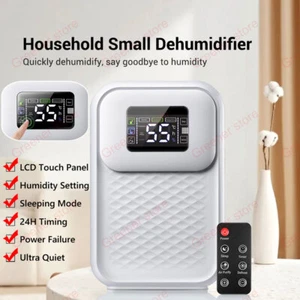 2.2L LCD Touch Panel Dehumidifier Portable Quiet Home for Moisture Damp + Remote - Picture 1 of 12