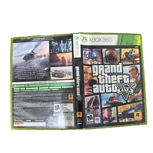 (Custodia, Solo Manuale) Grand Theft Auto V (Microsoft Xbox 360, 2013) Mappa Los Santos - Foto 1 di 2