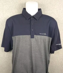 Travis Mathew Herren Hemd Kurzarm Polo Large grau blau - Bild 1 von 7