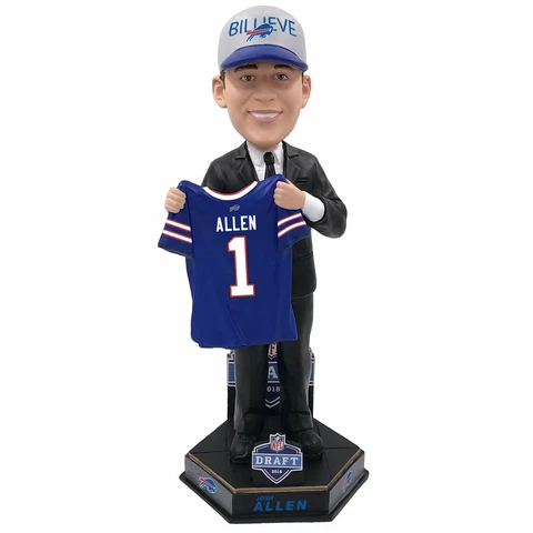 Josh Allen Buffalo Bills 2018 Draft Day Bobblehead NFL Wyoming Cowboys Cover