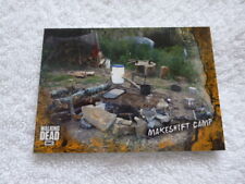 The Walking Dead Road to Alexandria Rust Parallel Base Card #8 Makeshift Camp