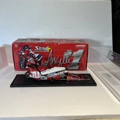 NHRA 1/9 ANGELLE SEELING 2001 WINSTON PRO STOCK BIKE WITH CASE 1/6,196 - Image 1 of 4