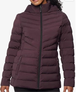 32 Degrees Heat Women's Purple Hooded 4 Way Stretch Jacket Size XS - Picture 1 of 3