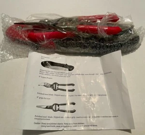 Heavy Duty Folding Saw Carbon Steel Blade and Two Pruners Polished Steel Blades - Picture 1 of 6