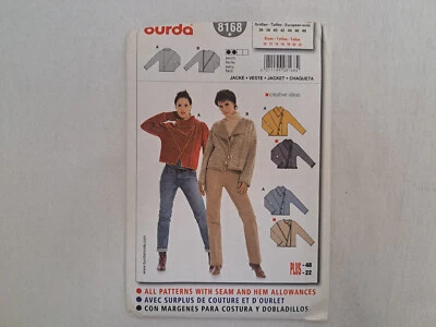 Burda Pattern - Misses Loose Fitting Jacket (10-22) #8168 - Uncut - Image 1 of 4
