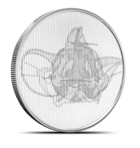 2021 Tom & Jerry 80th Anniversary Lenticular 1 oz Silver Round - 2,500 Mintage - Picture 1 of 5
