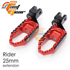 Red 25Mm Extended Front Foot Pegs Trc For Harley Davidson Xr1200 2008+