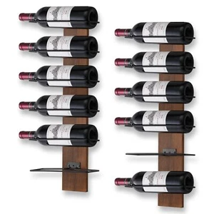 CBYJK Wine Rack Wall Mounted, Wall Wine Rack for 12 Wine Bottles, Wood Wine R... - Picture 1 of 7