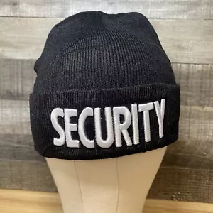 Cappello berretto nero teschio di sicurezza ricamato a maglia cappello acrilico invernale - Foto 1 di 3