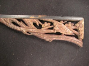 ANTIQUE CHINESE QING DYNASTY HAND CARVED ARCHITECTUAL BIRD & FLORAL - Picture 1 of 15