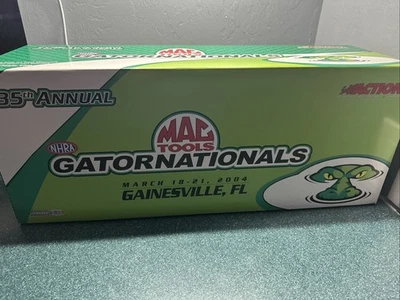 NHRA 1/9 scale Mac Tools 35th Ann GATORNATIONALS 2004 Bike and 2004 Dragster NIB - Image 1 of 4