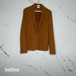 Diane Von Furstenberg Women's Blazer Jacket Brown Size 10 Business wool career - Picture 1 of 7