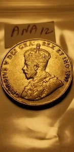 1922 Canada High Grade 5 Cent Coin #idana12. - Bild 1 von 2