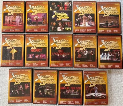 14 DVDs Burt Sugarman Midnight Special 1973-80 Flashback,Million Sellers $0 SHIP Foto 1 de 4