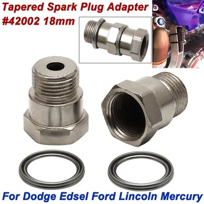 2 Spark Plug Extenders 18mm For Dodge Pickup Edsel Ford Car Ford Pickup Van - Image 1 of 4