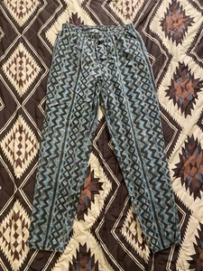 Vintage 80s Sostanza Pants MC Hammer Gym Workout Beach Geometric Print Large - Picture 1 of 12