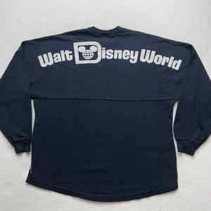 Walt Disney Parks Spirit Jersey Adult Large Navy Blue Long Sleeve Sweatshirt - Picture 1 of 6