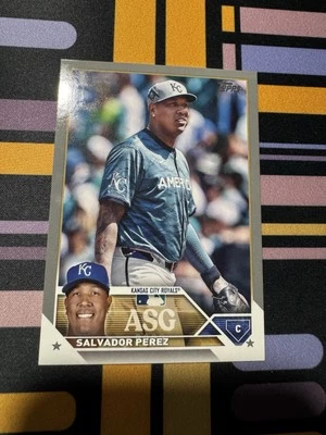 2023 TOPPS UPDATE 2023 ALL-STAR GAME SALVADOR PEREZ #ASG-42 Platinum 1/1 Royals - Image 1 of 2