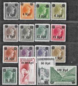 Germany's Occupation of Luxemburg 1901 Mi# 17-32 MNH **  - Picture 1 of 1