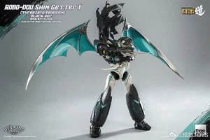 New Threezero Shin Getter Robot Shin Getter 1 Black Version Action Figure - Picture 1 of 19