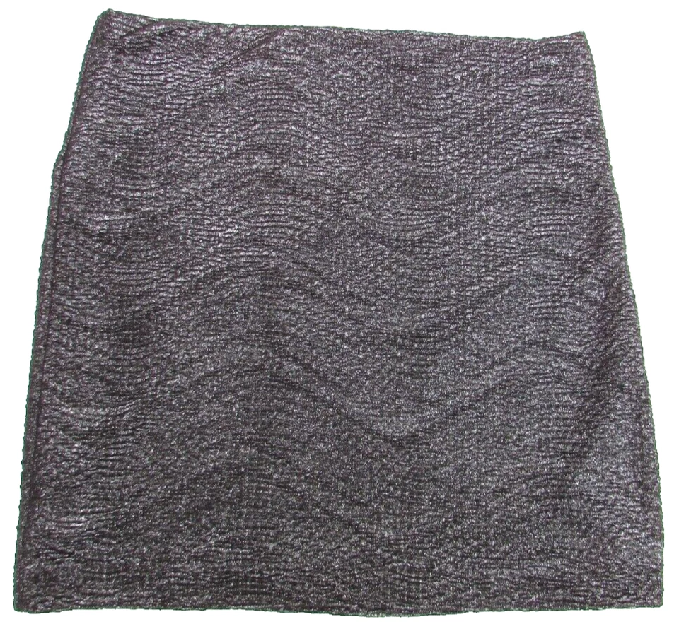 BCBGeneration Women's Metallic Gunmetal Mini Skirt Size XS #ZUM3E029
