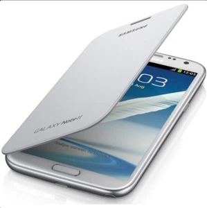 Custodia per SAMSUNG GALAXY NOTE 2 N7100 flip cover con nfc originale bianco - Afbeelding 1 van 5