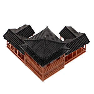 Mini Pavilion Ornaments Aquarium Sculpture Bonsai Japanese Outdoor Decor - Picture 1 of 12