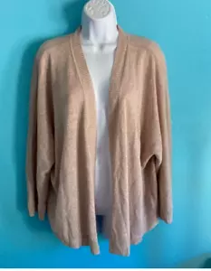 Nic & Zoe Linen Blend Cardigan Womens Size 2X Open Front Spring Summer Weight - Picture 1 of 5