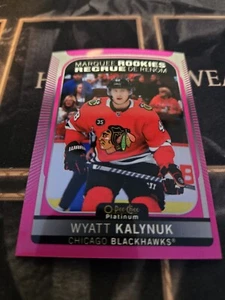 2021-22 O-Pee-Chee Platinum Matte Pink Marquee Rookies Wyatt Kalynuk #223 - Picture 1 of 2
