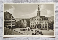 AK Schwäbisch Hall Marktplatz Rathaus Bänke Postkarte Ansichtskarte Vintage alt