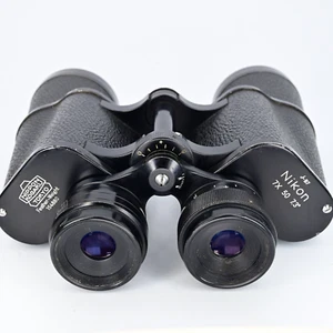 Nikon Nippon Kogaku Feather Weight Binoculars 7x50 7.3° WWII Era Japan J-B7 EP - Picture 1 of 13