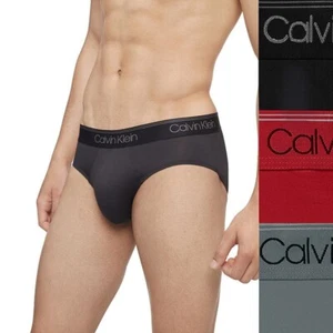 Paquete de 3 calzoncillos de tiro bajo elásticos de microfibra Calvin Klein para hombre, talla: XXL-NUEVOS CON ETIQUETAS - Imagen 1 de 1