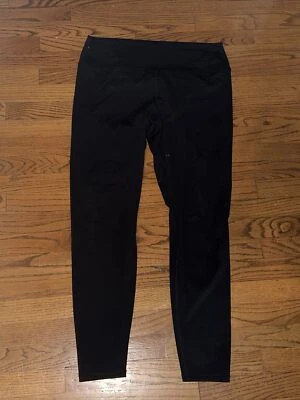 PINK LILY Black Shark Bite Rip Accent Spandex Leggings Plus Size 3XL 💗241 - Image 1 of 4