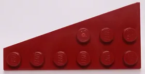 Lego 5x rojo oscuro 6 x 3 placa de cuña derecha - Imagen 1 de 1