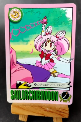 Chibiusa - 206 - Sailor Moon S - Vintage 1994 Bandai Carddass Card - Image 1 of 4