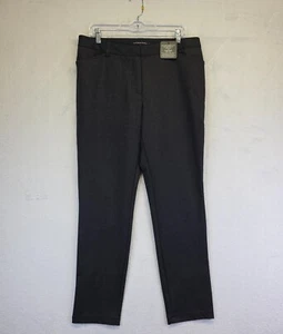 Andrew Marc Pants Womens 14 Black Skinny Slim Fit Stretch Work Preppy Shaping - Picture 1 of 14