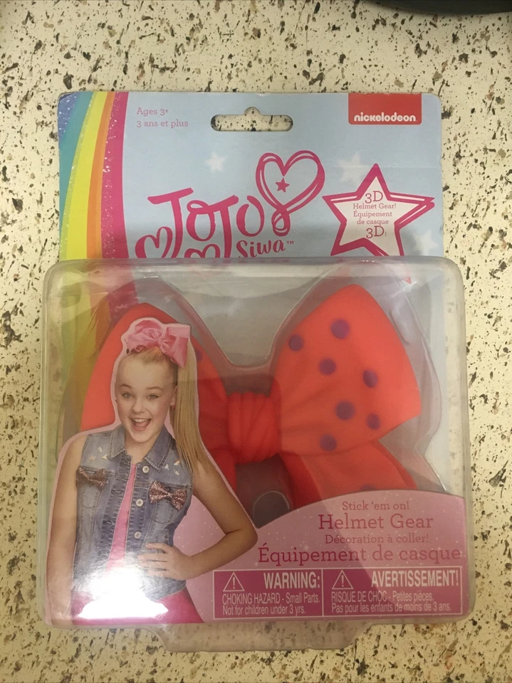 Nickelodeon Jojo Siwa 3d Helmet Gear Bow Accessory Bicycle Helmet Red And Purple - Image 1 of 1