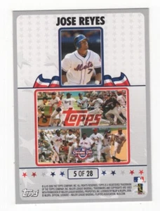 2008 TOPPS OPENING DAY BASEBALL PUZZLE CARD JOSE REYES NEW YORK METS #5 - Picture 1 of 2