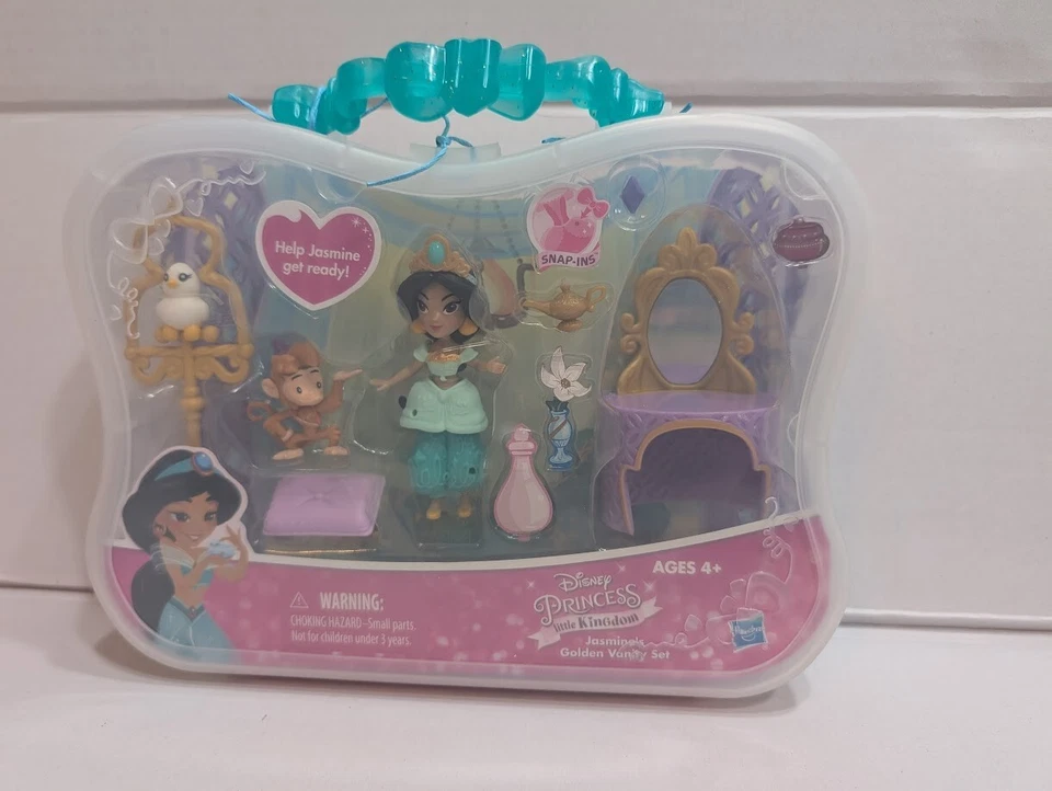 Juego de tocador dorado Disney Princess Little Kingdom Jasmine Abu Foto 1 de 3