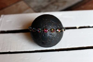 Newborn Baby Girl Gold Colorful Rhinestone Headband Photography Photo Prop - Picture 1 of 1