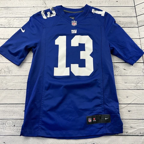 Nike NY Giants Beckham Jr  #13 Football Jersey Men's Small Blue Cover