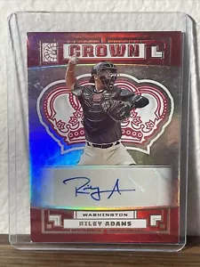 2022 Panini Capstone - Crown #C-RI Riley Adams (AU, RC) - Picture 1 of 1