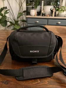 Sony LCS-U21 Protective Soft Carrying Case Cyber-Shot Alpha NEX Cameras Camcorde - Picture 1 of 9