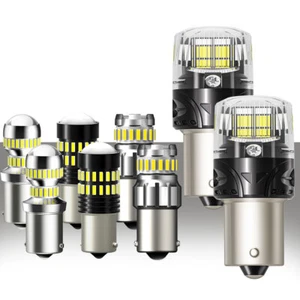 2x 12V 1156 48SMD White RV LED Caravan Interior Trailer Camper Light Globe Bulbs - Picture 1 of 44
