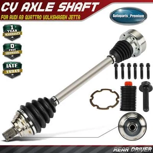 Rear Left Side CV Axle Assembly for Audi A3 Quattro TT Quattro Volkswagen Jetta - Picture 1 of 11